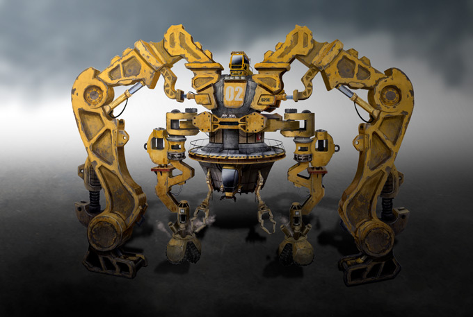 Mech Concept Art by Aaron Lam