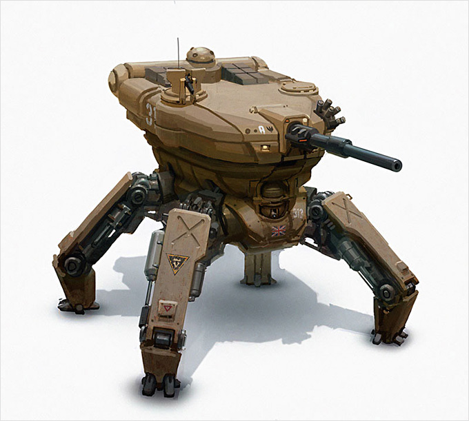 Mech Concept Art by Adam Baines