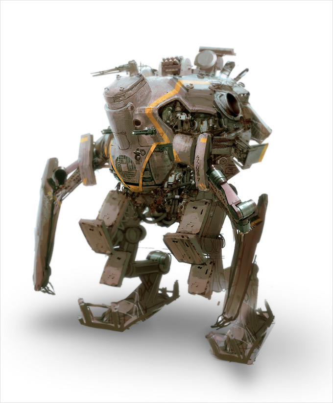 Mech Concept Art by Alex Figini