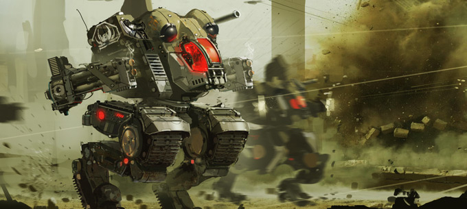 Mech Concept Art by Atey Ghailan