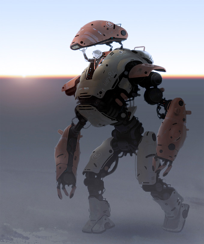 Mech Concept Art by Calum Alexander Watt