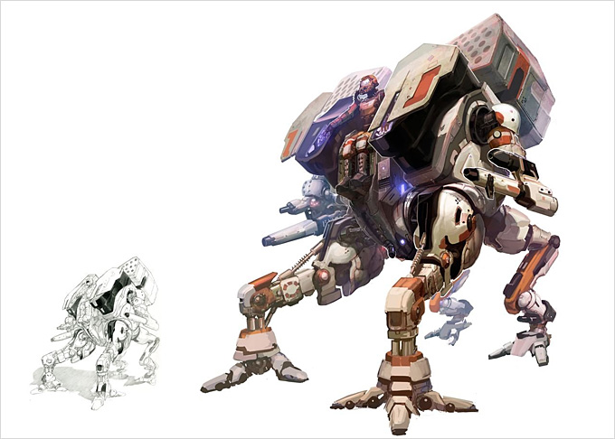 Mech Concept Art by Christian MacNevin