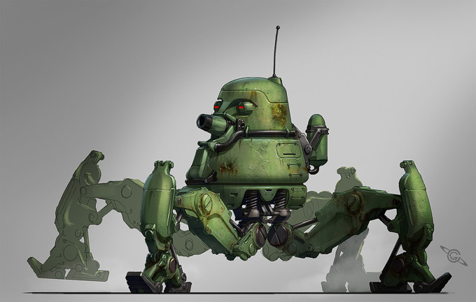 Mech Concept Art by Colin Geller