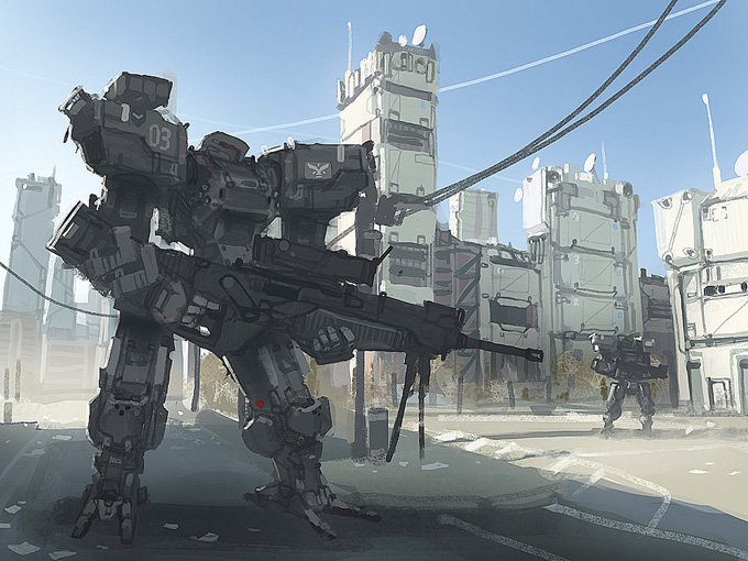 Mech Concept Art by Daniel Graffenberger
