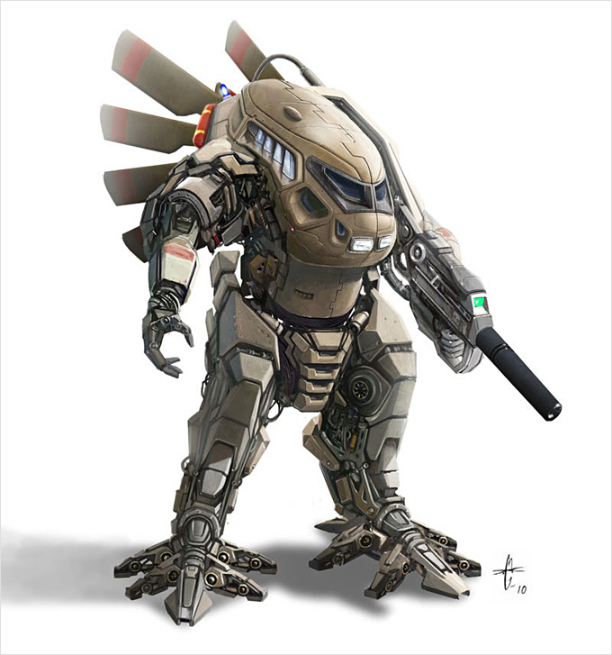 Mech Concept Art by David Chambers