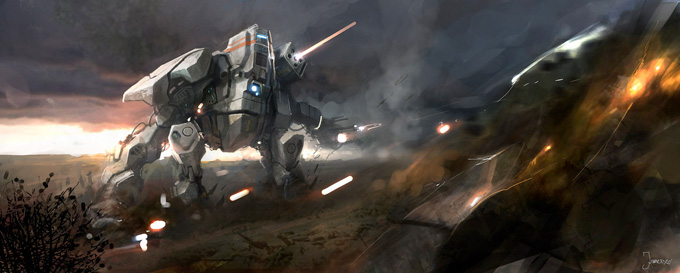 Mech Concept Art by Francesco Lorenzetti