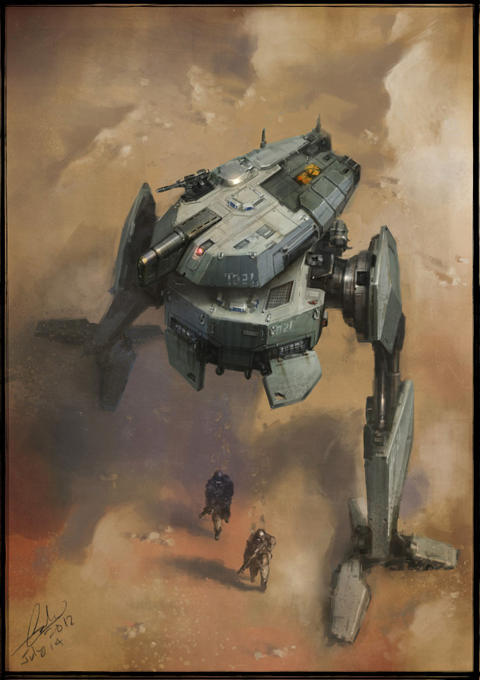 Mech Concept Art by Galan Pang