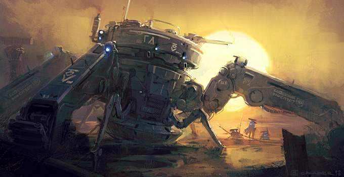 Mech Concept Art by Georgi Simeonov