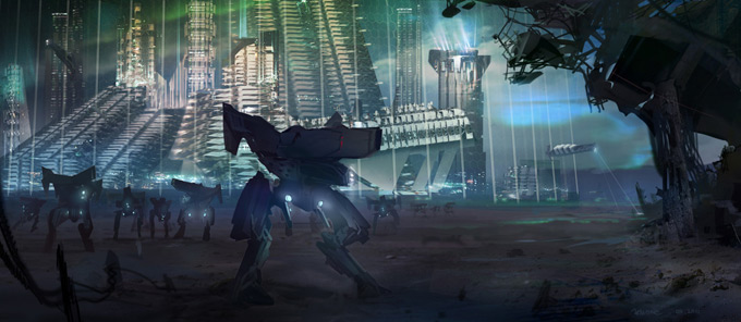 Mech Concept Art by Ioan Dumitrescu