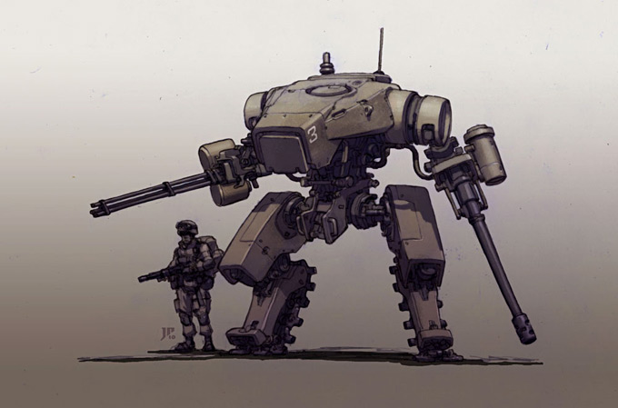 Mech Concept Art by Jake Parker