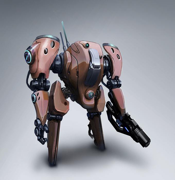 Mech Concept Art by Josh Kao