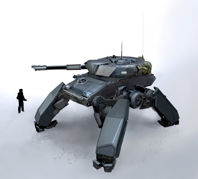 Mech Concept Art by Kemp Millard