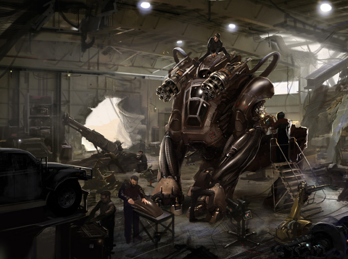 Mech Concept Art by Kevin Swartz