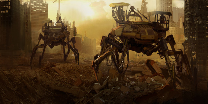 Mech Concept Art by Marc Samson