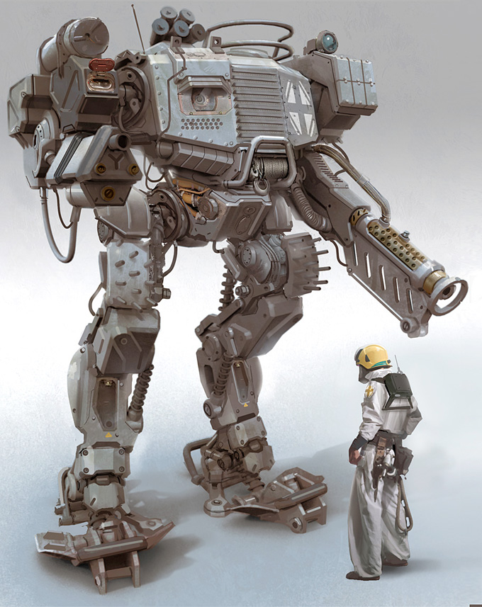 Mech Concept Art by Nick Carver