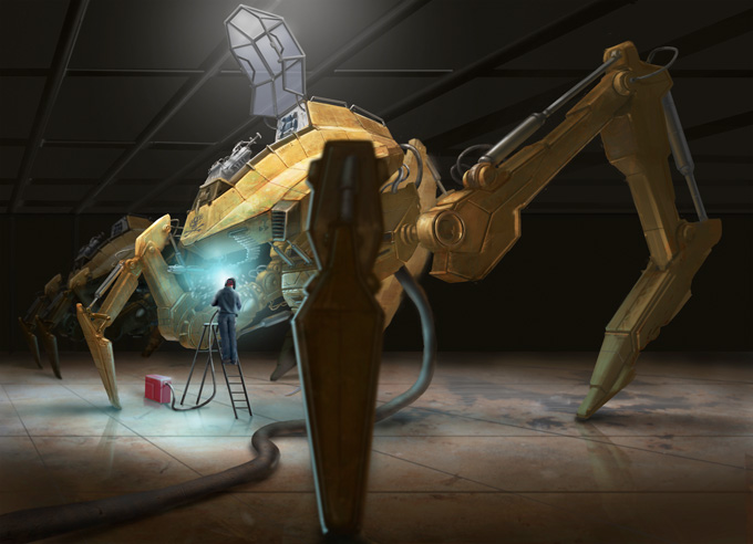Mech Concept Art by Raj Rihal