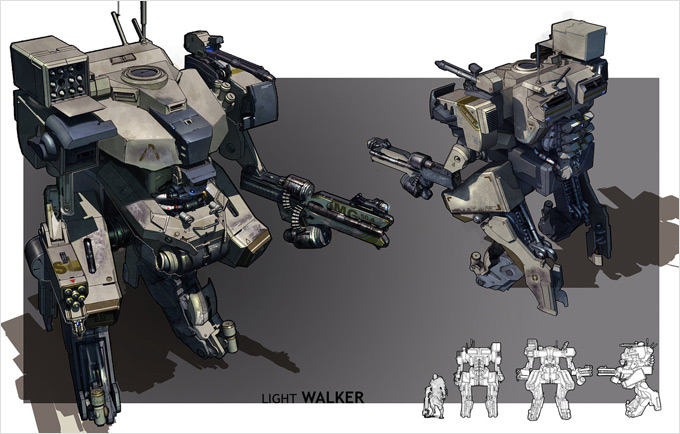 Mech Concept Art by Stanislav Poltavsky