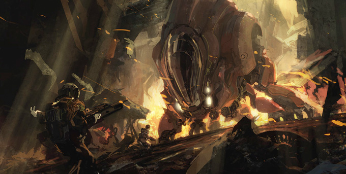 Mech Concept Art by Toumas Korpi