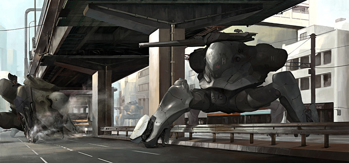 Mech Concept Art by Walter Kim